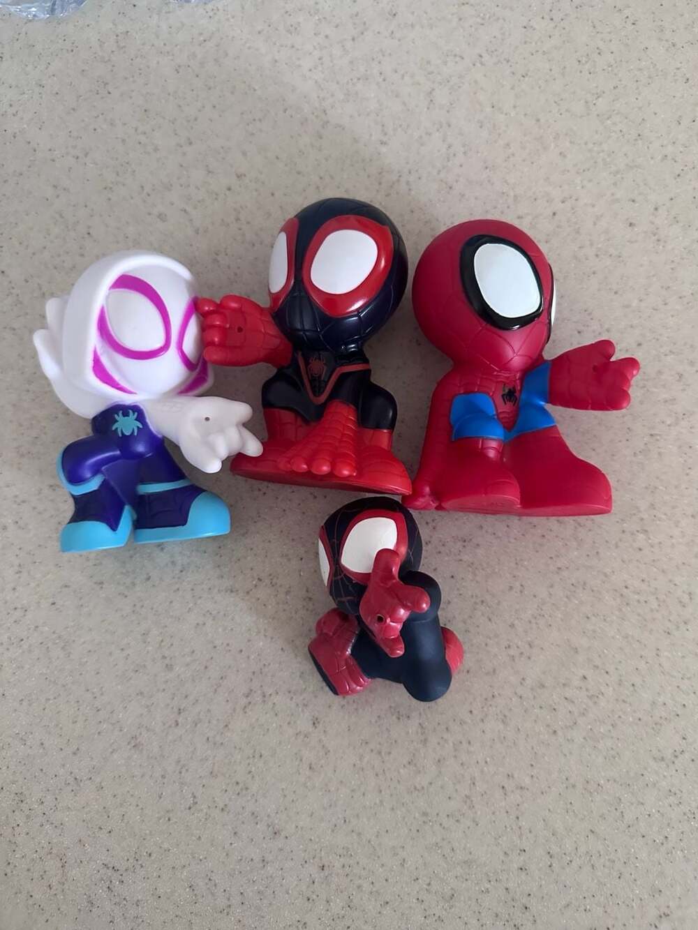 Marvel Jazwares Spider-Man Across the Spider-Verse Squishies Figure Set of 4